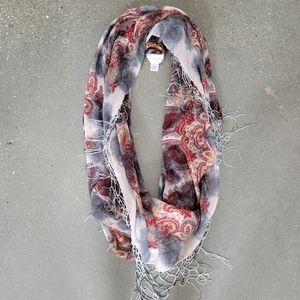 Free People Tie Dye Scarf With Fringe